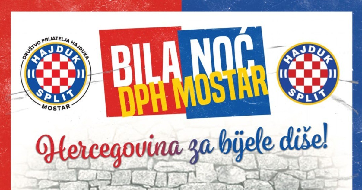 Na veliko oduševljenje navijača HNK Hajduk Split u Hercegovini se po prvi puta organizira “Bila noć”